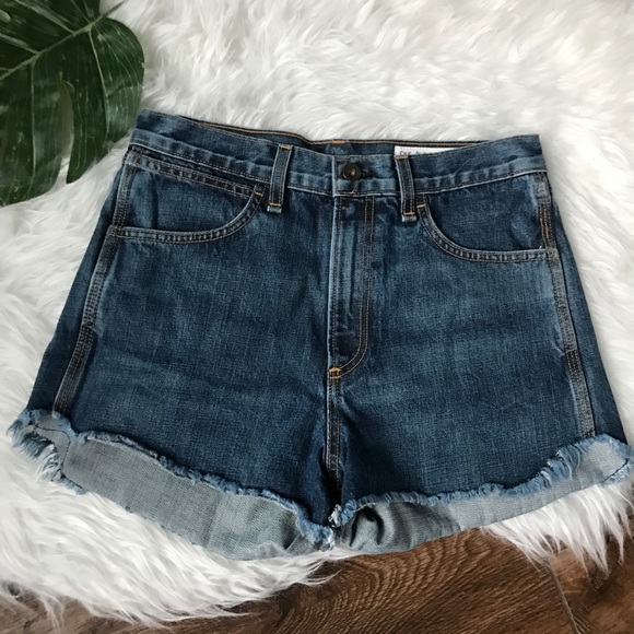 Rag and Bone • Lou High Rise Denim Cutoff Shorts - Picture 4 of 8